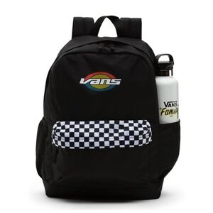 Vans Backpack Realm Plus Checkboard Black White NWT